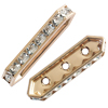 Swarovski 3-fach Steg Rosegold/Crystal